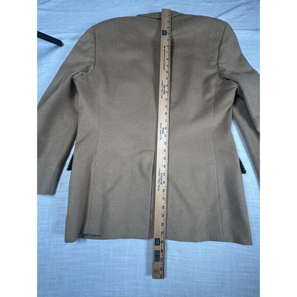 Vtg Old Money Tan Camel Hair Blazer Oxford Clothes Harry Holland Sz 42 Onwentzia - Picture 15 of 16